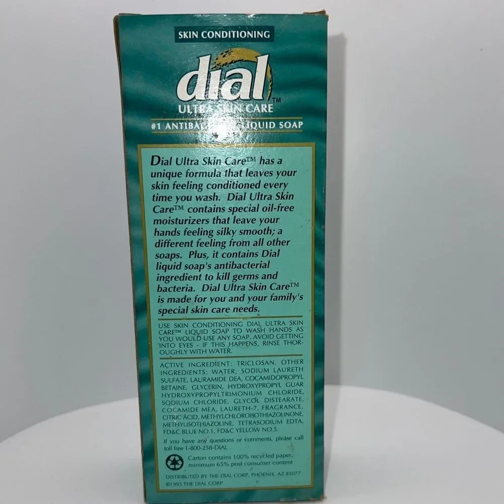 Discontinued Dial Antibacterial ~ Ultra Skin Care ~ Skin Conditioning Hand Soap